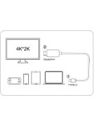 USB-C - HDMI 4K Ultra HD Kábel (1,8m)