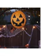 Vigyorgó narancssárga halloweeni tök alakú party pinata