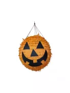 Vigyorgó narancssárga halloweeni tök alakú party pinata