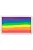 28 grammos PXP Professional Colours Neon Rainbow csíkos arcfesték, 6 élénk UV-aktív neon színnel csíkos elrendezésben.