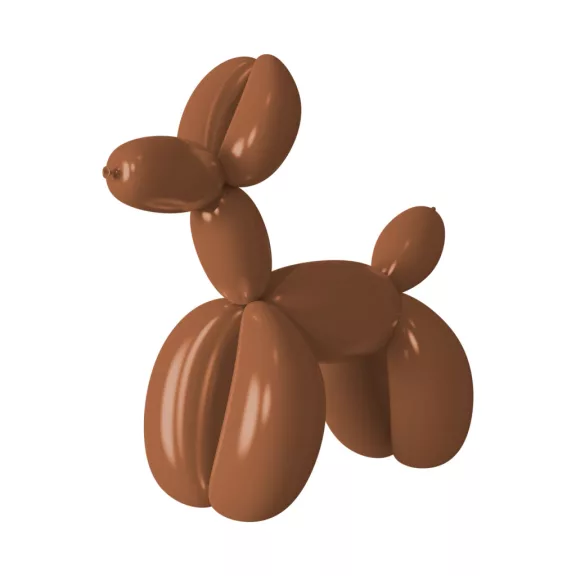 260-as barna latex modellező lufi kb. 150 cm hosszban