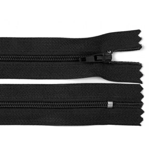 Cipzár 18 cm műanyag 3 mm több színben
