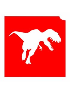KviArt 4x4cm Csillámtetoválás sablon 11 T Rex Dino