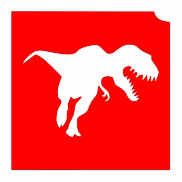 KviArt 4x4cm Csillámtetoválás sablon 11 T Rex Dino