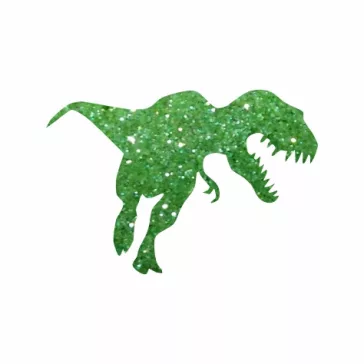 KviArt 4x4cm Csillámtetoválás sablon 11 T Rex Dino