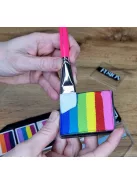 Leanne's Rainbow lapos ferde arcfestőecset 3/4"