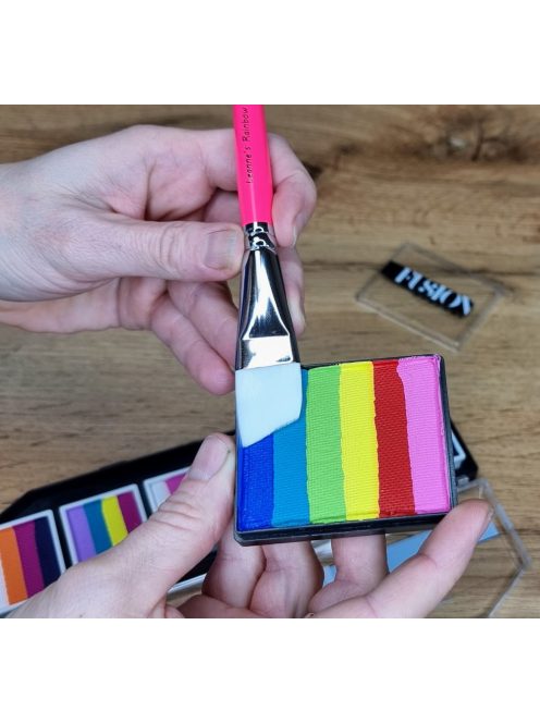 Leanne's Rainbow lapos ferde arcfestőecset 3/4"