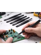 Antisztatikus precíziós csipeszkészlet 6 darab elektronikai és modellezési munkákhoz
