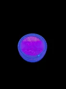 KiviArt UV Neon Csillámpor Dark Orange C19 - Világító Neon sötét Narancs Glitter