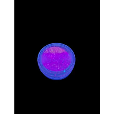 KiviArt UV Neon Csillámpor Dark Orange C19 - Világító Neon sötét Narancs Glitter