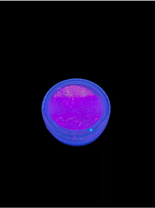 KiviArt UV Neon Csillámpor Dark Orange C19 - Világító Neon sötét Narancs Glitter