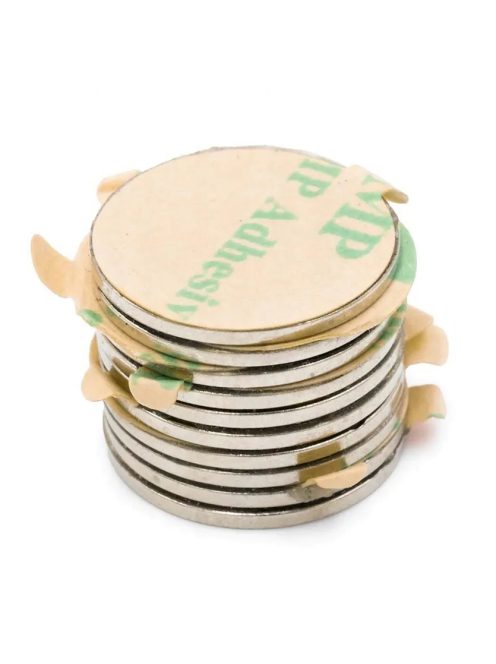 Neodímium körmágnes 3M öntapadós 15x1mm 10 db/cs 3430