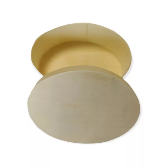 Fa háncs doboz ovál 8cm
