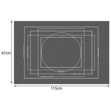 Malatec puzzle szőnyeg tároló alátét 1500 darabos kirakósokhoz, felfújható hengerrel és rögzítő pántokkal