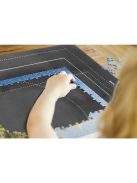 Malatec puzzle szőnyeg tároló alátét 1500 darabos kirakósokhoz, felfújható hengerrel és rögzítő pántokkal