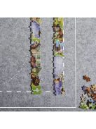 Malatec puzzle szőnyeg tároló alátét 1500 darabos kirakósokhoz, felfújható hengerrel és rögzítő pántokkal