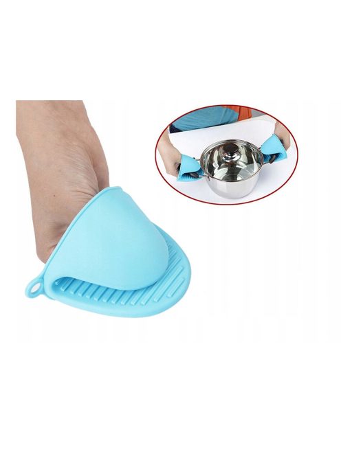 Szilikon sütőkesztyű hőálló konyhai fogó, csúszásmentes felülettel.