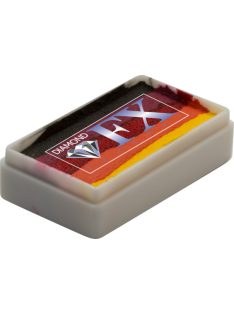 Diamond FX Halloween csíkos arcfesték 28g, professzionális "one stroke" festék, fekete narancs fehér lila színek, Halloween és gótikus festés, bőrbarát, vízbázisú