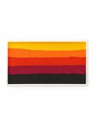 Diamond FX Halloween csíkos arcfesték 28g, professzionális "one stroke" festék, fekete narancs fehér lila színek, Halloween és gótikus festés, bőrbarát, vízbázisú