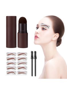   Szemöldök festő és formázó sötétbarna púder sablonokkal szett 