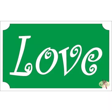  Csillámtetoválás sablon - Love
