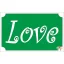  Csillámtetoválás sablon - Love