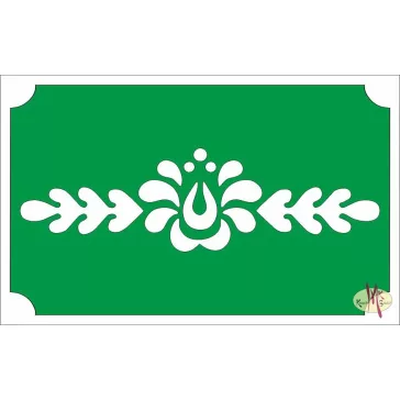 8x5 cm-es Csillámtetoválás sablon - Magyar motívum 12