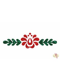 8x5 cm-es Csillámtetoválás sablon - Magyar motívum 12