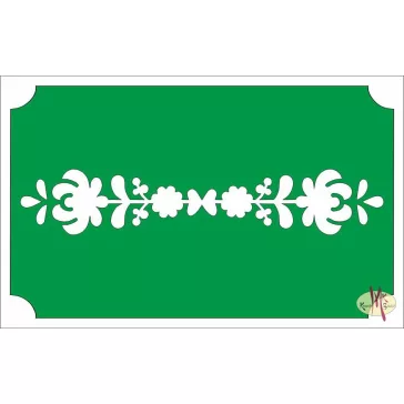 8x5 cm-es Csillámtetoválás sablon  - Magyar motívum 13
