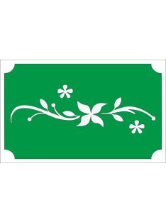 8x5 cm-es Csillámtetoválás sablon - Inda virágokkal 18