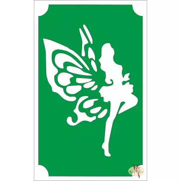   8x5 cm-es Csillámtetoválás sablon -Pillangó kisasszony 32