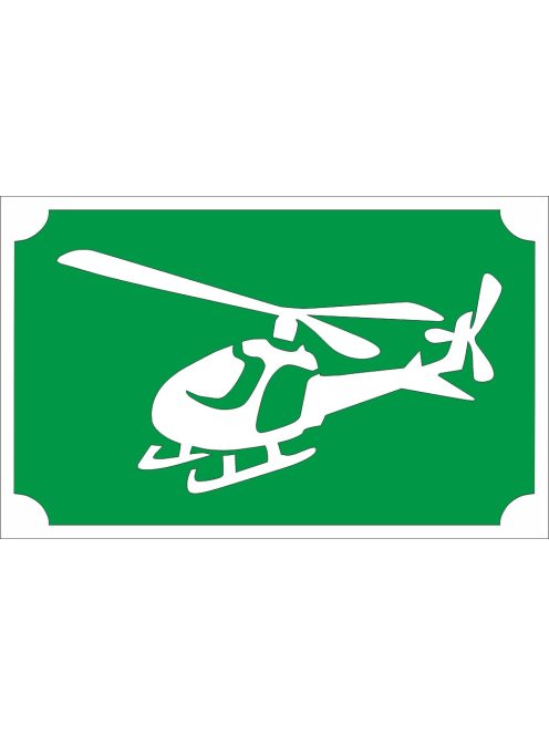 8x5 cm-es Csillámtetoválás sablon - Helikopter 34