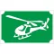 Csillámtetoválás sablon - Helikopter