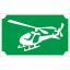 Csillámtetoválás sablon - Helikopter
