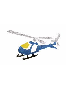 Csillámtetoválás sablon - Helikopter