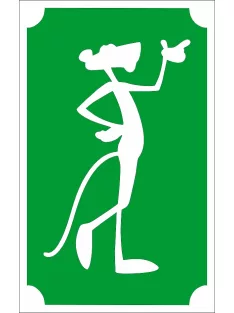 Rózsaszín Párduc csillámtetoválás sablon 8x5 cm – öntapadós festősablon