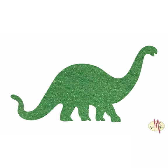 8x5 cm-es Csillámtetoválás sablon - Dino 46