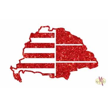 8x5 cm-es Csillámtetoválás sablon - Nagy Magyarország 47