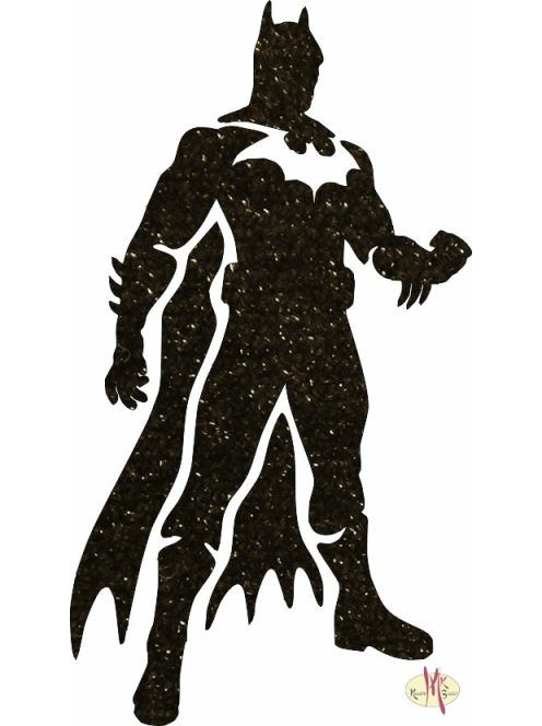 8x5 cm-es Csillámtetoválás sablon - Batman 52