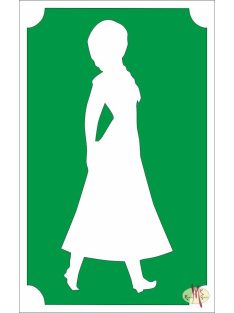 8x5 cm-es Csillámtetoválás sablon - Jégvarázs, Anna 60