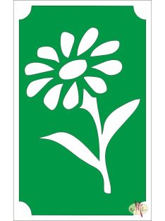 8x5 cm-es Csillámtetoválás sablon - Virág 61