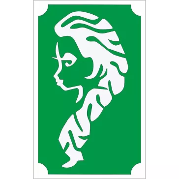 8x5 cm-es Csillámtetoválás sablon - Elza 63