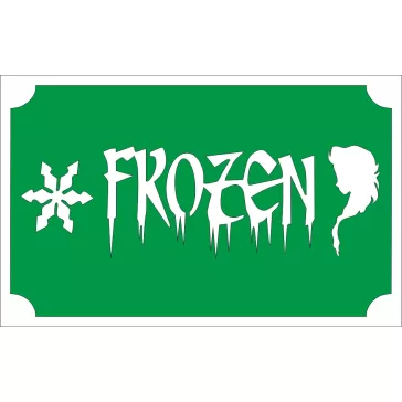 8x5 cm-es Csillámtetoválás sablon - Frozen 64