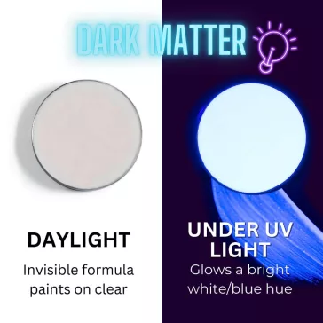   Mehron Paradise arcfesték 40g - UV Neon áttetsző fehér - Dark Matter
