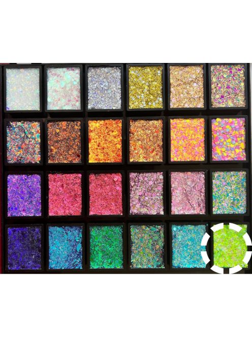 Fusion Glitter csillámkrém  utántöltő Aurora UV