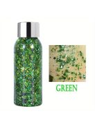 Laura Serna Chunky face and Body glitter gel - Zöld