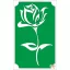 8x5 cm-es Csillámtetoválás sablon - Rózsaszál 79