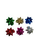 Csillag masni fényes metál 5 cm több színben