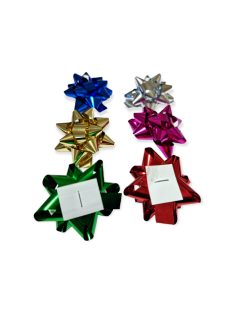 Csillag masni fényes metál 5 cm több színben