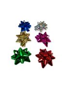 Csillag masni fényes metál 5 cm több színben